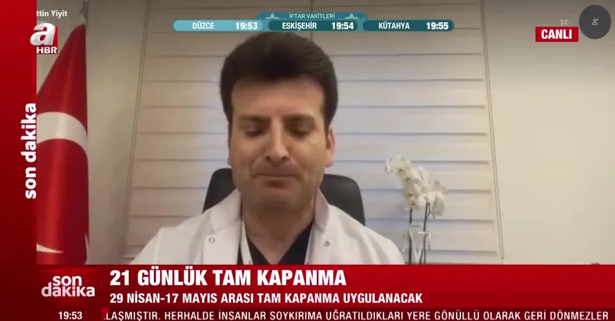 Doç. Dr. Mehmet Çabalak, 18 günlük tam kapanma kararını A Haber ekranlarında yorumladı