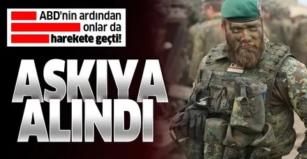 Son dakika: ABD'nin ardından Almanya da Irak'taki askeri faaliyetlerini askıya aldı