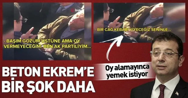 Ekrem İmamoğlu’na vatandaştan bir şok daha: Ben size oy vermeyeceğim Recep Tayyip Erdoğan’ı tutuyorum
