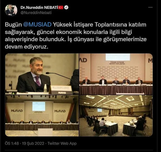 Son dakika: Hazine ve Maliye Bakanı Nureddin Nebati, MÜSİAD istişare toplantısına katıldı-2