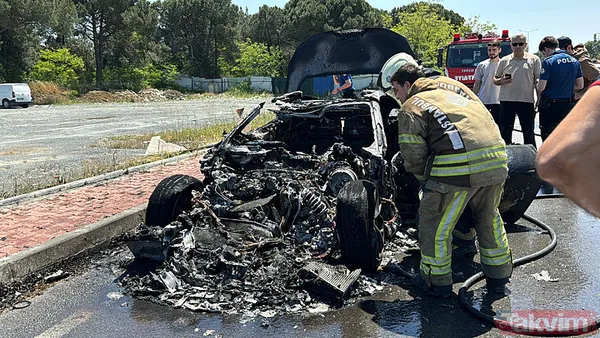20 milyon liralık lüks araç böyle yandı! Sahibi Beşiktaş Başkanı'nın oğlu Celal Alaz Adalı çıktı - 4