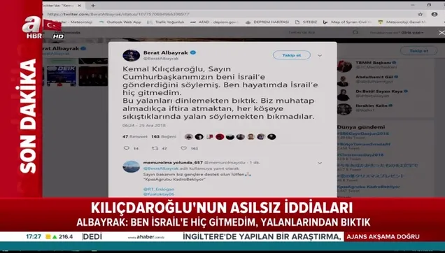 Bakan Albayrak'tan Kılıçdaroğlu'na İsrail yanıtı!