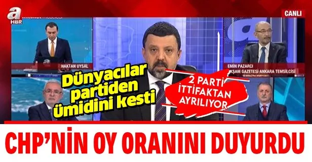 CHP’nin oy oranını açıkladı: Millet İttifakı AK Parti ve Erdoğan karşıtlığı ile bir yere kadar gelebilir