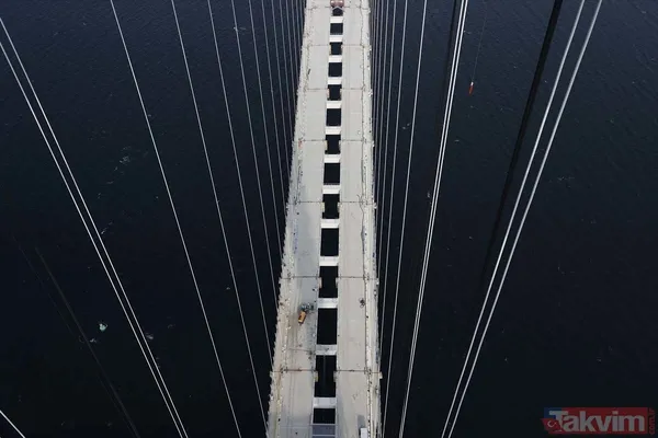 1915 Çanakkale Köprüsü 318 metre yükseklikten görüntülendi - 26
