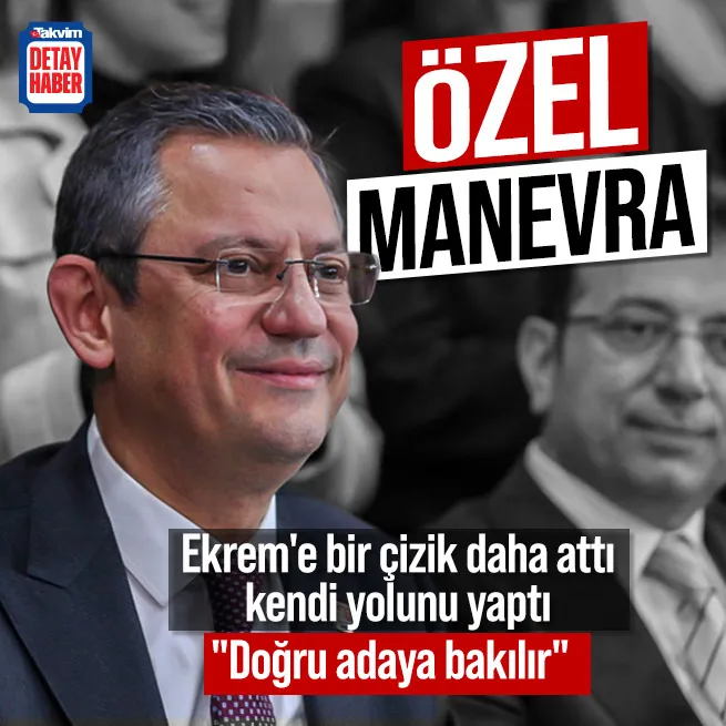Ekrem İmamoğlundan vaz mı geçiyor? Özgür Özelden adaylık manevrası!