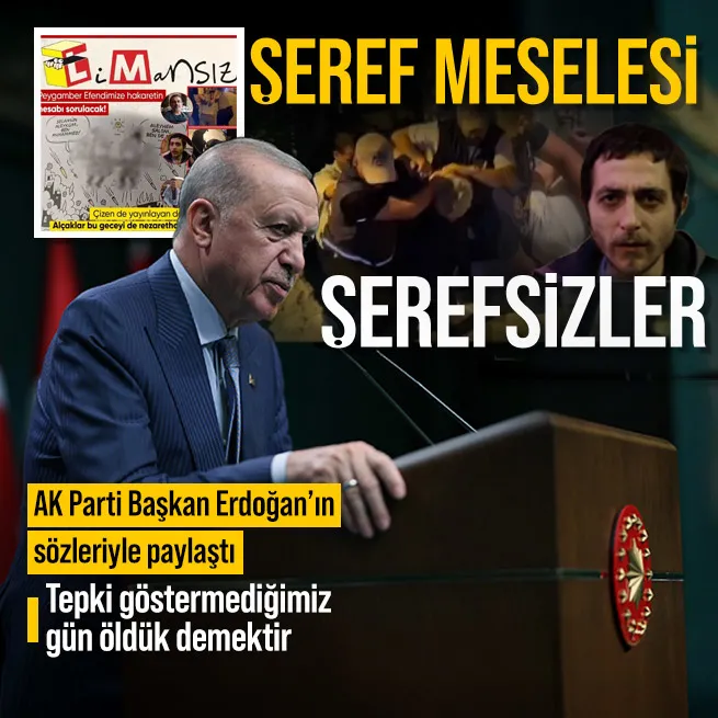 Leman Dergisine tepki yağıyor! AK Parti Başkan Erdoğanın sözlerini paylaştı: Bizim için şeref meselesidir