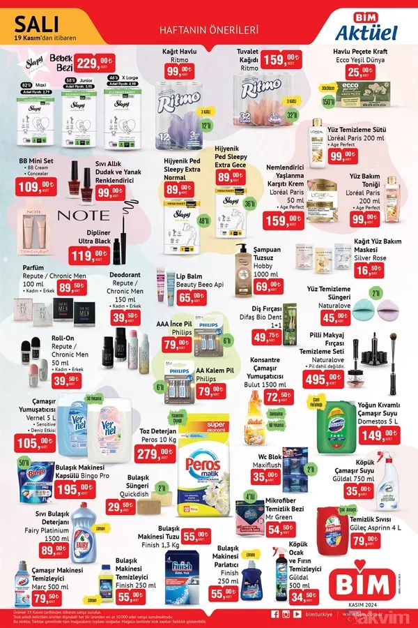 Beyaz Eşya ve Elektronik Çift Kapılı Buzdolabı: 9.975 TL 4 Program Bulaşık Makinesi: 8.990 TL Hava Temizleyici: 3.990 TL Sandık Tipi 99L Derin Dondurucu:...