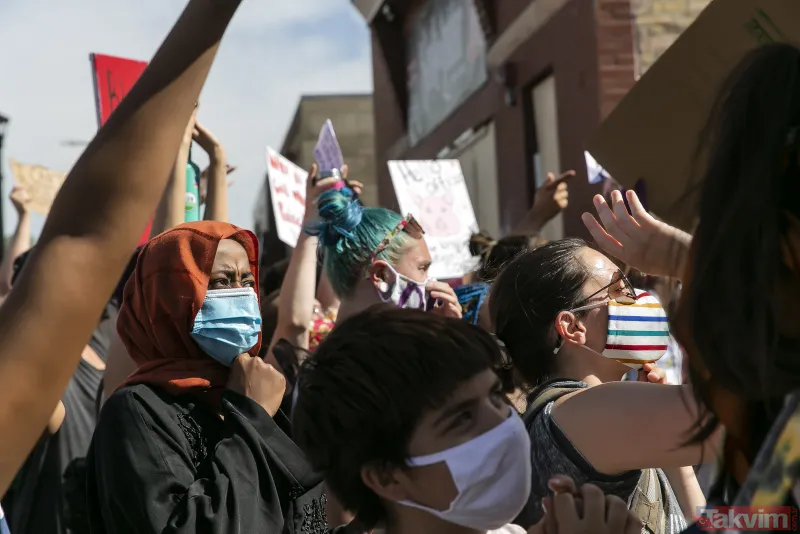 George Floyd'un öldürülmesinin ardından ABD'de polis şiddetine öfke dinmiyor: Polis karakolu ateşe verildi! Göstericiler ve polis saatlerce çatıştı