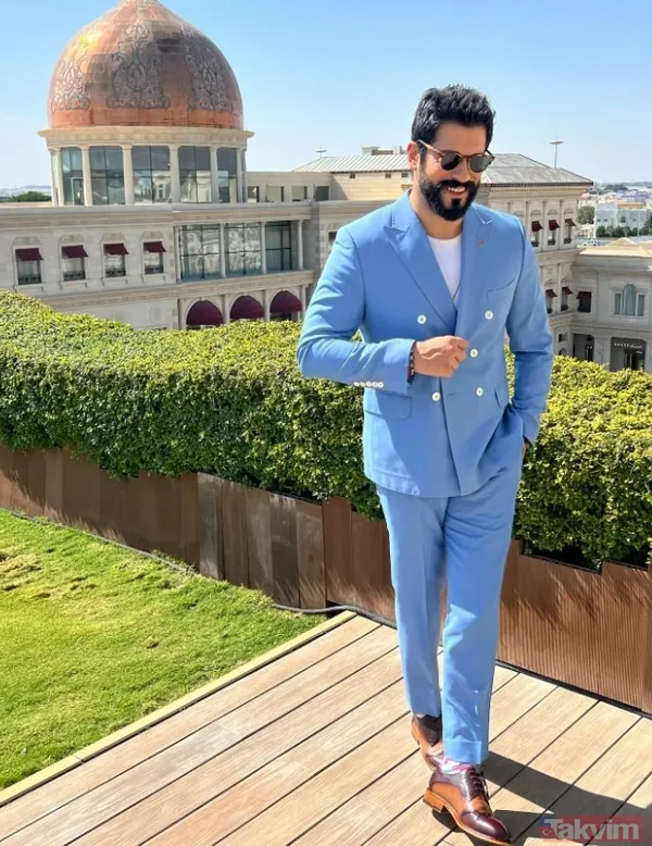 Burak Özçivit küçük oğlu Kerem'i paylaştı! Annesi Fahriye Evcen'den çok babasına benzetildi! Fotoğrafta iki tane Burak var... - 4