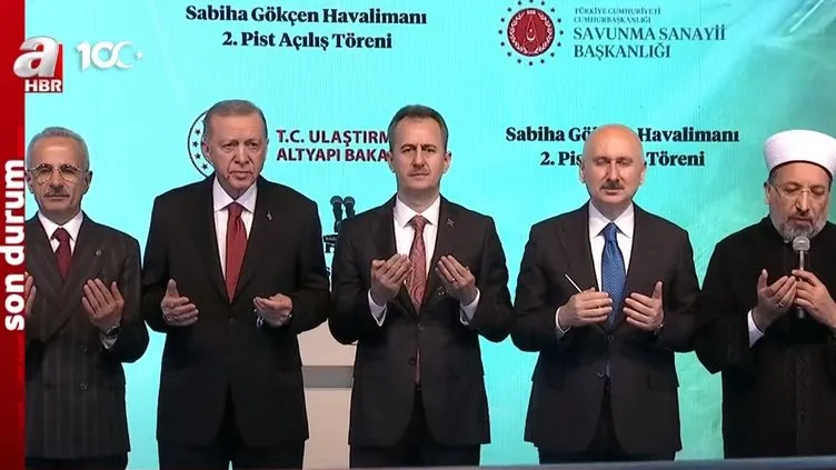 Başkan Erdoğan Türkiye'nin en büyük ikinci pistini dualarla açtı