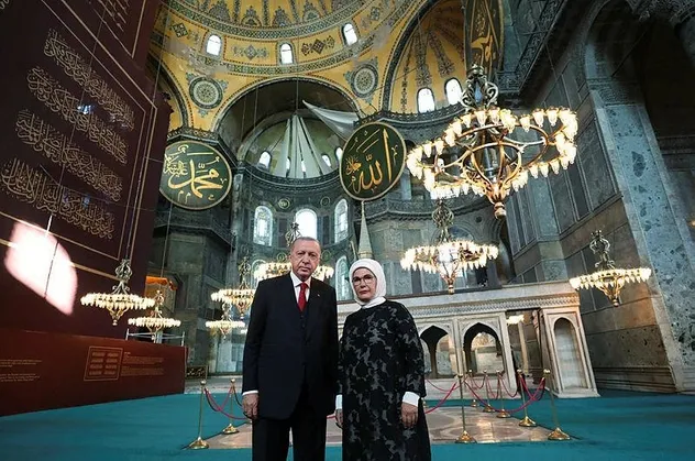 Ayasofya’da tarihi vuslat