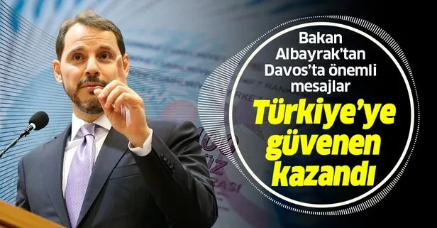 Hazine ve Maliye Bakanı Berat Albayrak: Türkiye’ye güvenen kazandı