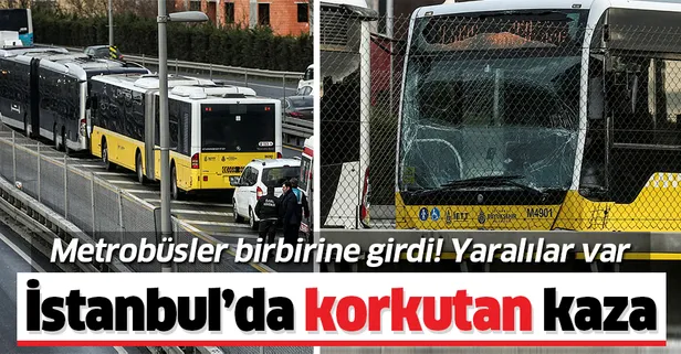 Son dakika: Okmeydanı'nda metrobüs kazası! Yaralılar var