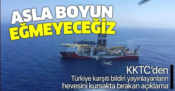 KKTC’den net Doğu Akdeniz mesajı: Asla boyun eğmeyeceğiz!