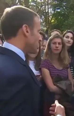 Macron'dan Fransız gence küstah cevap