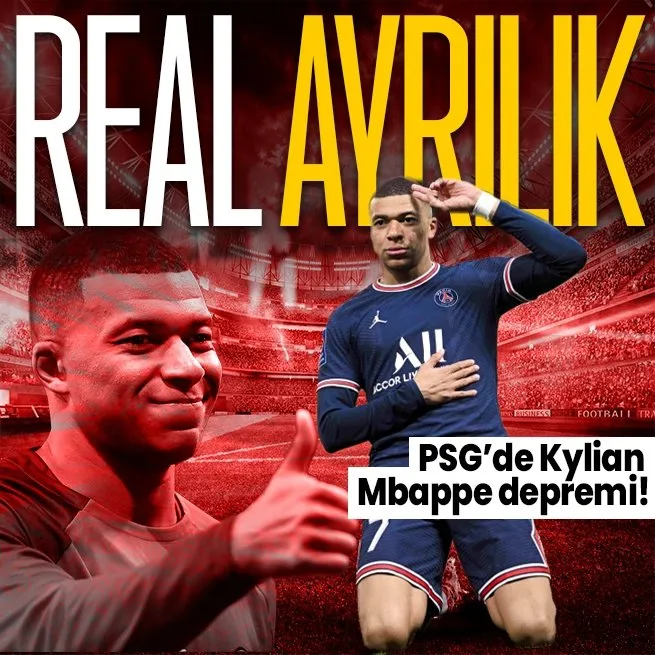 PSG’nin dünya yıldızı Kylian Mbappe ayrılığı resmen açıkladı! Hedefte Real Madrid mi var?