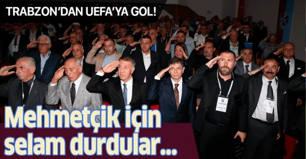 Trabzonspor Divan Kurulu’nda Mehmetçik için selam durdular...