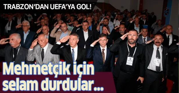 Trabzonspor Divan Kurulu'nda Mehmetçik için selam durdular...