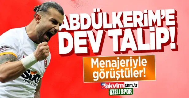 Galatasaray transfer haberleri | Abdülkerim Bardakcı'ya dev talip!
