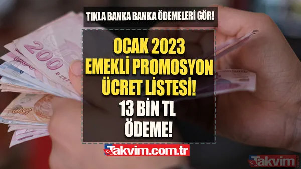 11 bin TL ödeme! Ocak 2023 Emekli Promosyon ZAMLI ÜCRET LİSTESİ: SSK, Bağkur, 4C'lilerin 2023 maaş promosyonu belli oldu! Ziraat, Vakıf, Halkbank, İş, Garanti... - 1