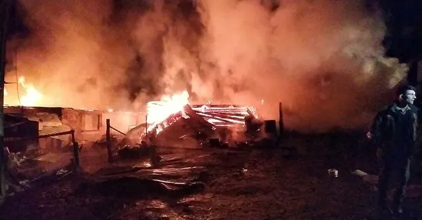 Kastamonu’da yangın! Bir ev ve ahır küle döndü