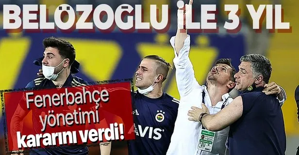 Fenerbahçe yönetimi kararını verdi: Emre Belözoğlu ile 3 yıl daha