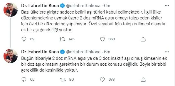 Son dakika: Tüm 15 yaş üstüne ve kronik hastalığı olan 12 yaş üstüne aşı hakkı tanımlandı-3