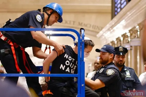 Amerikalı Yahudilerden İsrail'e soykırım tepkisi 'Filistin özgür olmalı' sloganıyla yüzlerce kişi ayaklandı: Katliamdan ABD sorumlu - 16