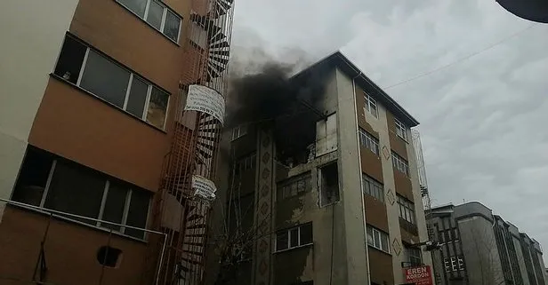 Güngören'de korkutan yangın