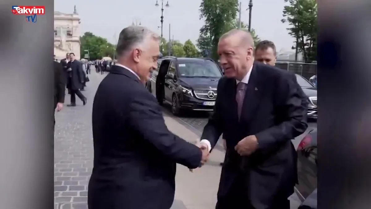 Macaristan Başbakanı Orban, Başkan Erdoğan'ı böyle karşıladı: Selamünaleyküm