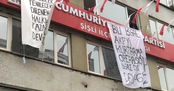 CHP Şişli İlçe Başkanlığı'nda Barış Pınarı Harekatı protestosu!-1
