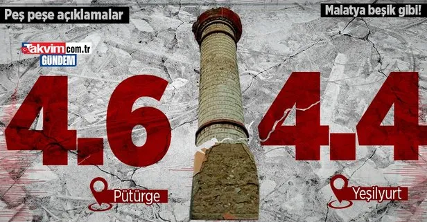 Son dakika: Malatya’da peş peşe korkutan depremler! Önce Pütürge sonra Yeşilyurt...  | AFAD - Kandilli son depremler listesi
