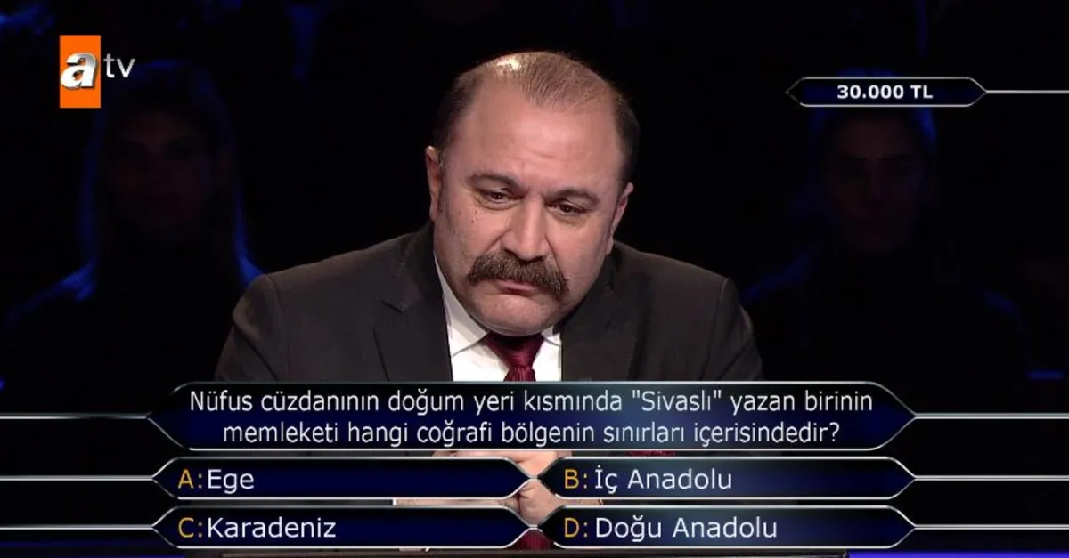 Yarışmacı cevap vermekte zorlandı, birçok kişi yanlış tahmin etti! Doğum yeri kısmında "Sivaslı" yazan biri...