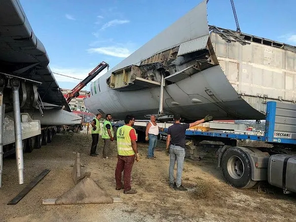Dev uçak İstanbul’dan Muğla’ya karayoluyla taşındı-2