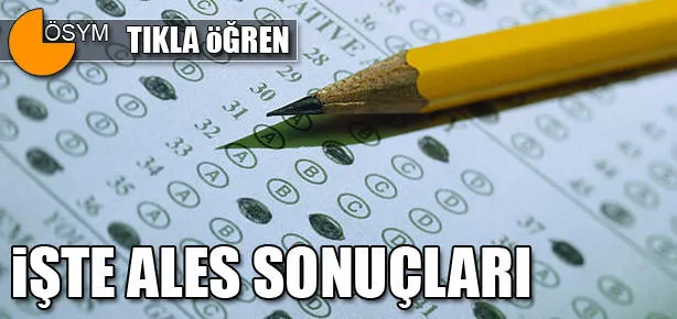 ALES sonuçları açıklandı