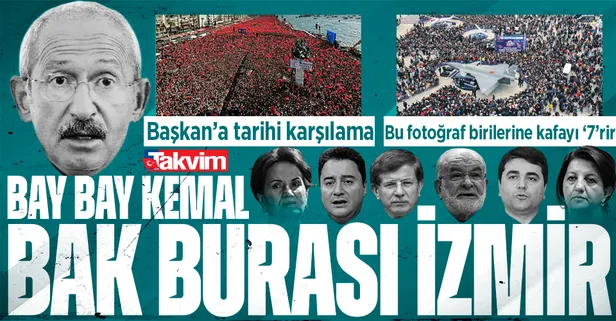 İzmir'de Kemal Kılıçdaroğlu'nu çıldırtacak tarihi miting! Yüzlerce kişi Başkan Erdoğan'ı karşıladı