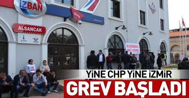 İZBAN'da grev başladı