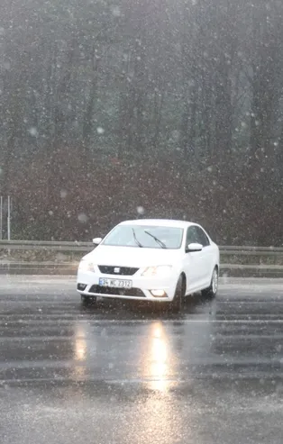 Bolu Dağı’nda kar yağışı başladı