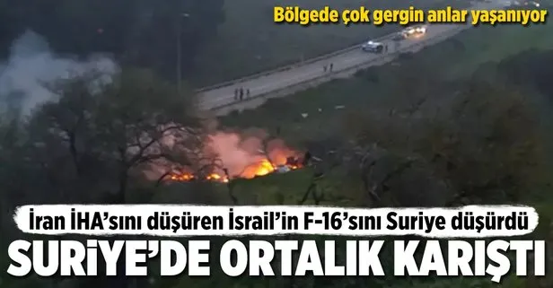 Suriye'de İsrail uçağı düşürüldü