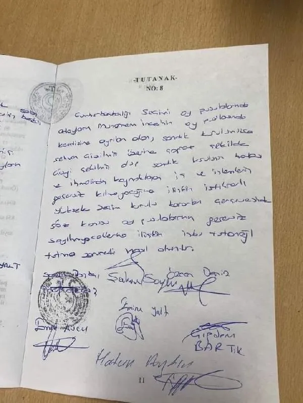 Sultangazi'de 1096 nolu sandıkta oy pusulalarında Muharrem İnce'ye çarpı işareti konuldu!-4