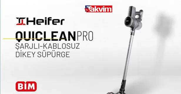 BİM Heifer kablosuz dik süpürge nasıl, alınır mı? Heifer şarjlı kablosuz dikey süpürge özellikleri neler?