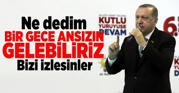 Bizi izlesinler