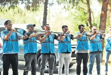 Tüf tüfçüler iş başında