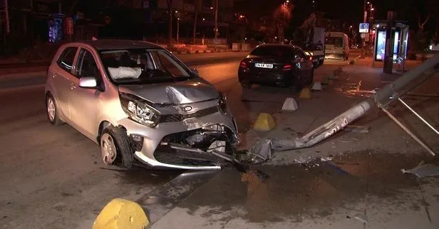 Son dakika: Kadıköy’de kaza yaptı hüngür hüngür ağladı!
