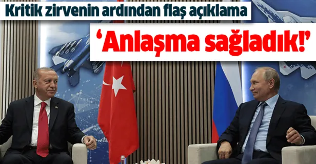 Başkan Erdoğan ile Putin’den ikili görüşme sonrası önemli açıklamalar