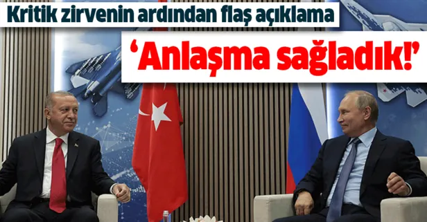 Başkan Erdoğan ile Putin'den ikili görüşme sonrası önemli açıklamalar