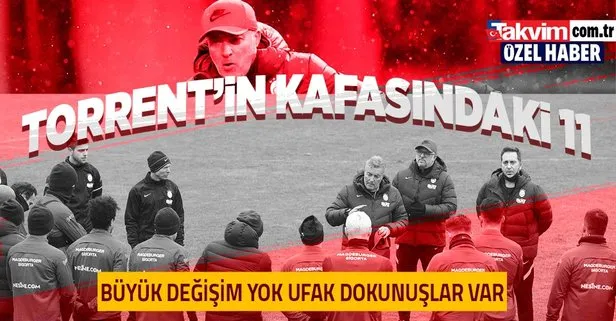 Galatasaray’da büyük değişim yok! İşte Domenec Torrent’in ilk 11’i