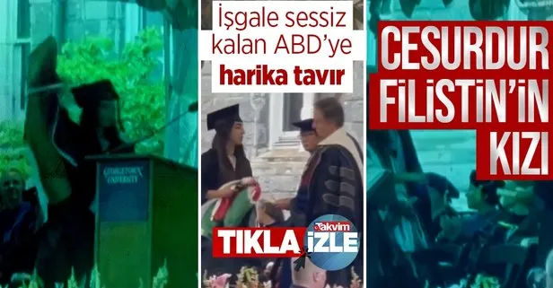 Filistinli kız öğrenciden ABD Dışişleri Bakanı Antony Blinken’a ders niteliğinde hareket! Pas geçti...