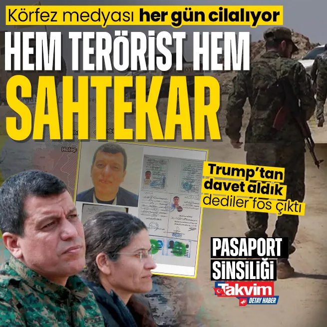 Hem terörist hem sahtekar! YPG elebaşı Ferhat Abdi Şahinin pasaport oyunu: Trumpın törenine davet edildik iddiaları fos çıktı