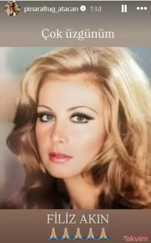 Sanat camiası yasta! Yeşilçam efsanesi Filiz Akın’a böyle veda ettiler! Nebahat Çehre, Ebru Gündeş, Hülya Koçyiğit... - 9